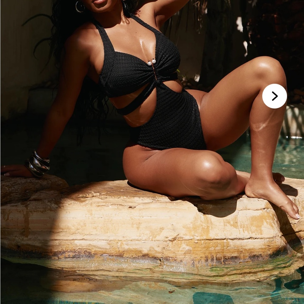 Black Cutout One-Piece Swimsuit